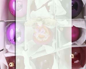 Purple Ornaments Layout