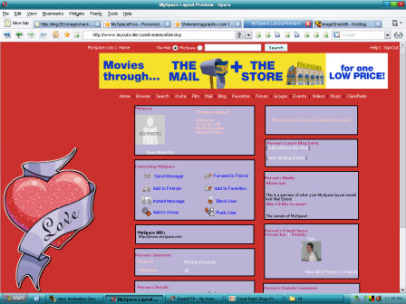 Heart Love Layout