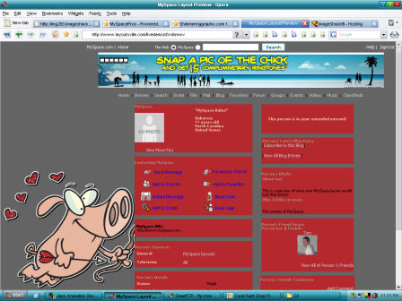 Piggy Love Layout