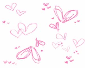 Pink Scribble Hearts Layout