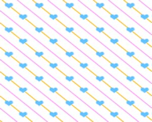 Striped Hearts Layout